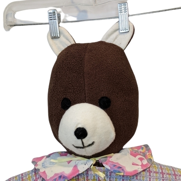 2/$20 𝅺Vintage handmade plush bear toy organizer 32” - Picture 2 of 10